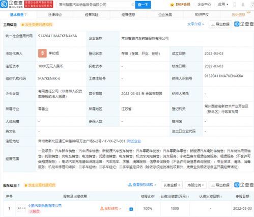 小鵬汽車戰略布局再落一子 新公司成立，深化銷售與出行服務網絡